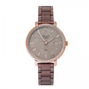 Alexandre Christie AC 2870  Rosegold Brown New LDBROBO1